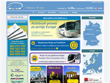 Tablet Screenshot of evrobus.co.rs